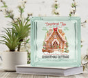 Gingerbread Lane Glass Block Decal 2 sizes available