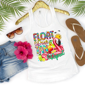 Float Drink Tan Repeat DTF Transfer