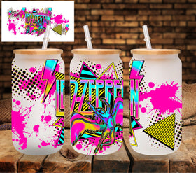 Zeppelin neon UV DTF Libbey wrap