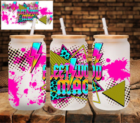 Fleetwood neon UV DTF Libbey wrap