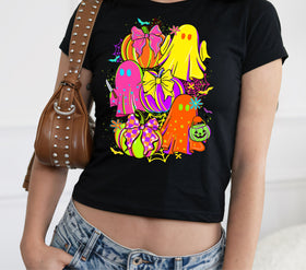 Neon Pumpkins DTF Transfers