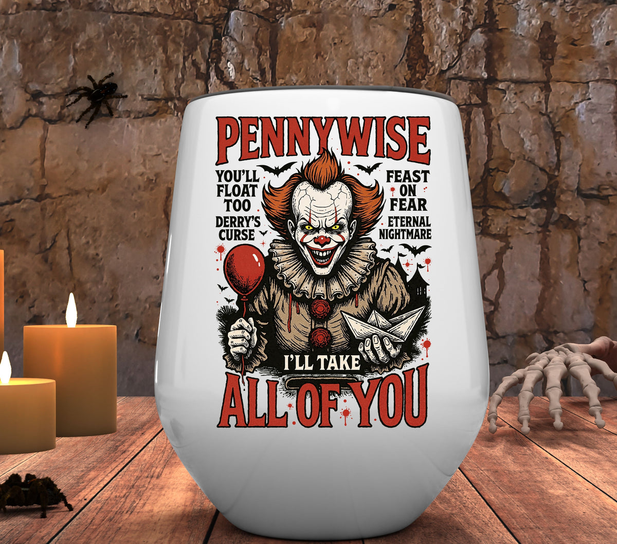Pennywise all of you UV DTF Decals