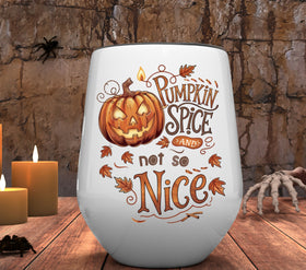 Pumpkin spice and not so nice UV DTF Decals