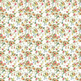 Vintage Flowers - Adhesive Vinyl
