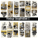 Vintage Inspiration and floral Decal sheets 3 Designs