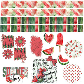 Watermelon Crawl UV DTF Decal sheet