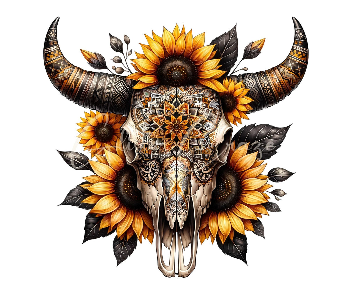 Western Bullskulls Extra Large 2 sizesUV Dtf Decals-- 15 Designs