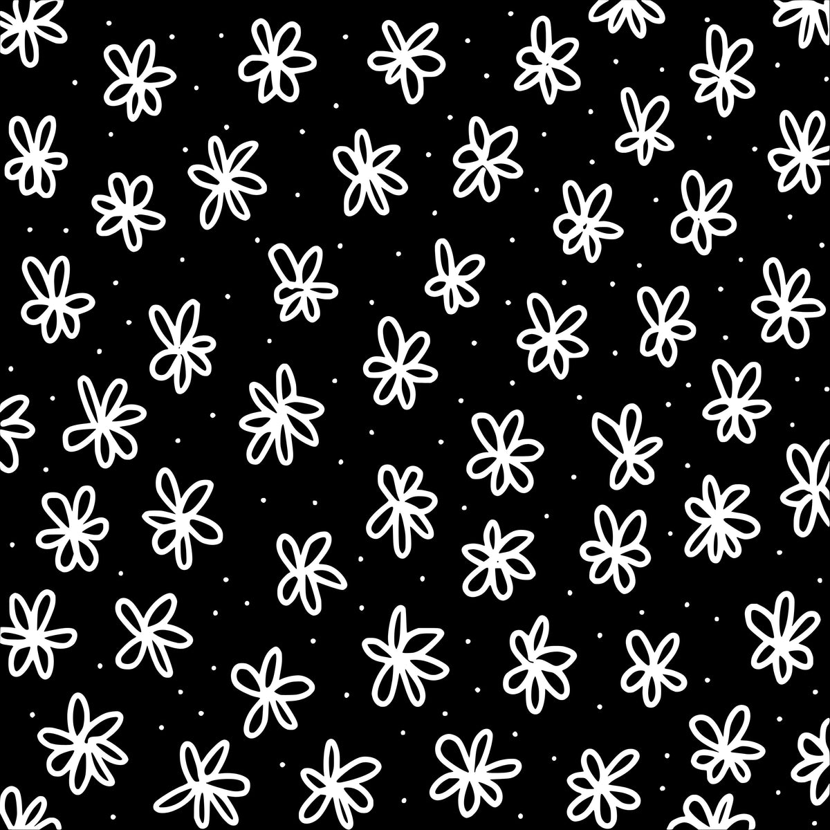 Doodle Flowers UV DTF Decal sheets- 10x10 sheet 10 color  options