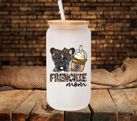 Frenchie Mom black UV DTF Decals