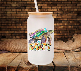 Always Salty Turtle UV DTF Decals