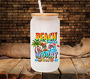 Beach More Worry Less UV DTF Decals