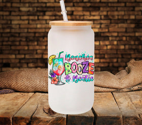 Beaches Booze and Bestie UV DTF Decals