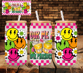 Pour me a shot of some paradise UV DTF Libbey wrap