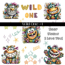 Wild One Collection UV DTF Decal Sheets-2 Designs