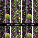 Witch's Garden precut Strips 12x12 vinyl sheet