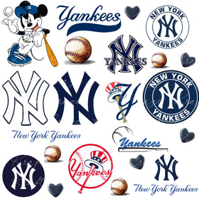 Yankees UV DTF Decal Sheet