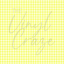 Yellow Gingham - Adhesive Vinyl