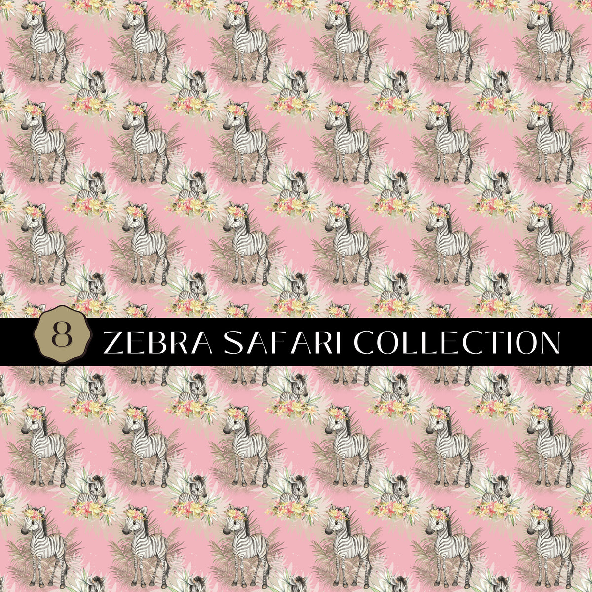 Zebra Safari Vinyl collection- 12x12 vinyl sheets-10 designs available
