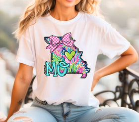 Missouri Doodle Map DTF Transfers