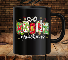 Merry Grinchmas Bow  UV DTF Decals