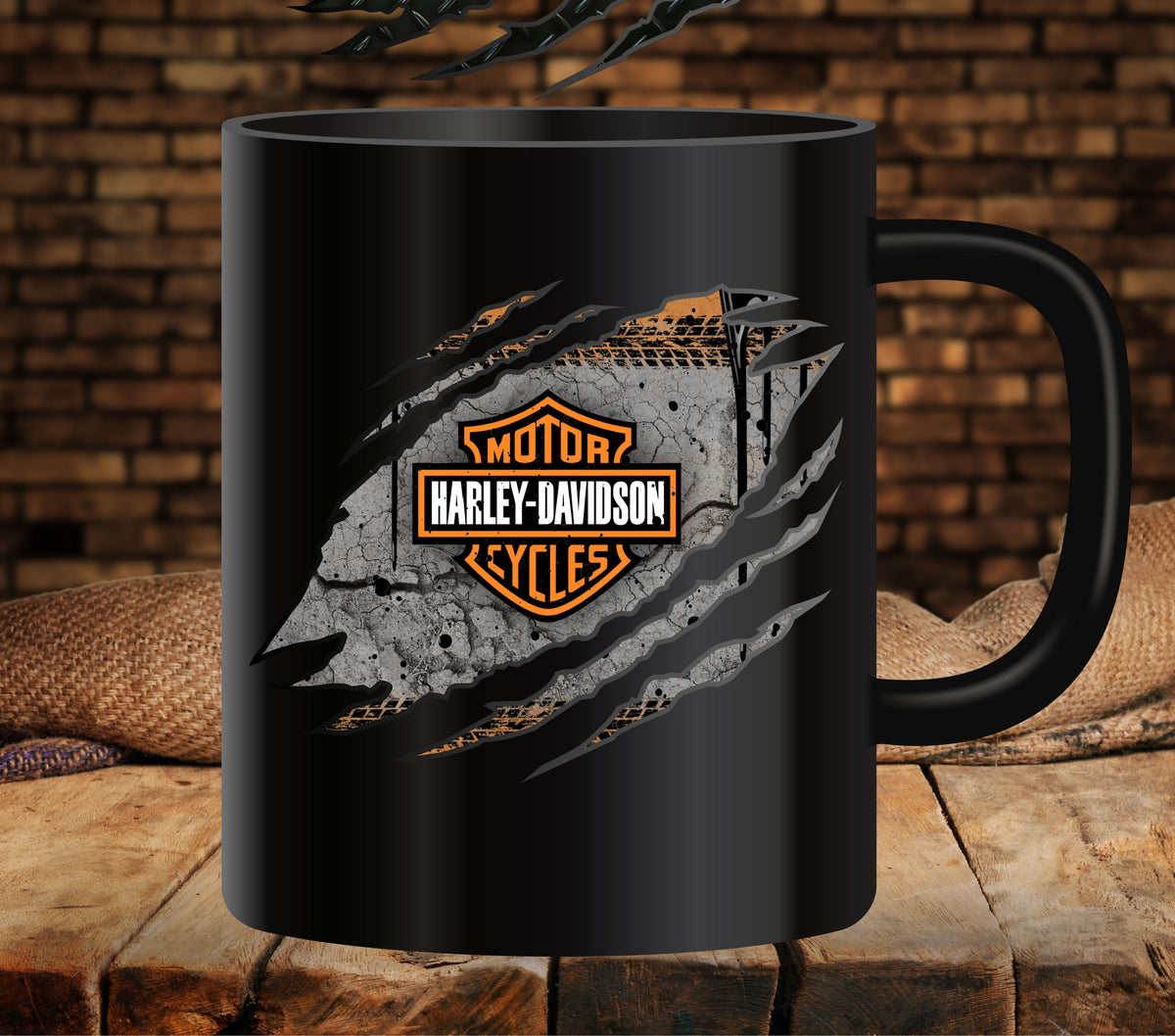 Motorcycle claw UV DTF Decals