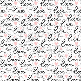 Love Love Love - Adhesive Vinyl