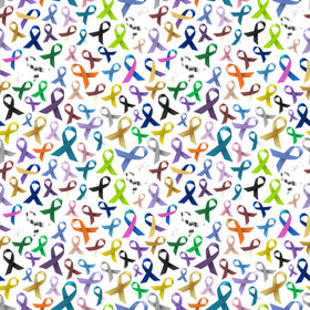 Multi-color Awareness Ribbons - Adhesive Vinyl