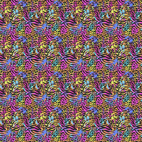 Neon Animal Mix - Adhesive Vinyl
