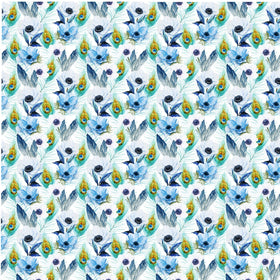 Peacock Floral - Adhesive Vinyl