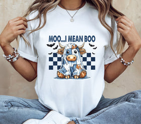 Moo I mean Boo denim DTF Transfers