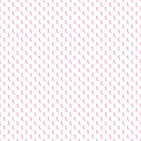 Pink On White Breast Cancer Awareness Ribbons - Adhesive Vinyl