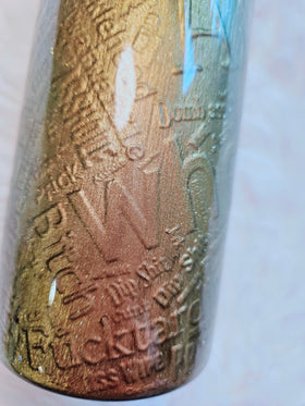 Have the day you deserve tumbler. 20oz skinny tumbler