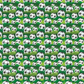 Soccer Balls In Grass - Adhesive Vinyl