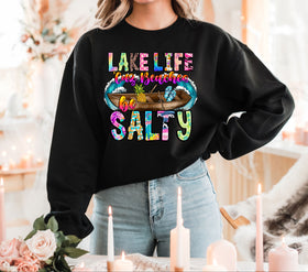 Lake life because beaches be salty DTF Transfer