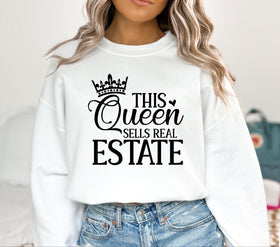 This Queen sells real estate DTF Transfers