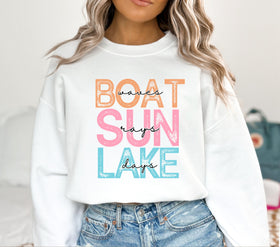 Boat waves DTF Transfers