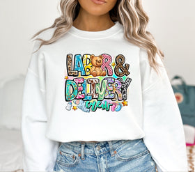 Labor and Delivery Crew DTF Transfers