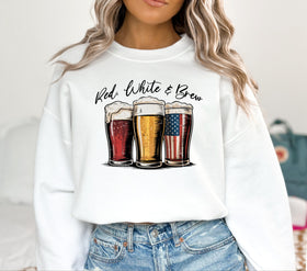 Red white and brew DTF Transfers