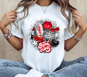 Good Vibes Diet Coke DTF Transfers