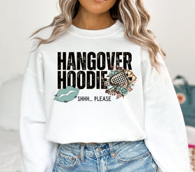 Hangover Hoodie Western DTF Transfers 2 color options