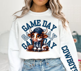 Cowboys Highland Game Day DTF Transfers- 2 piece set