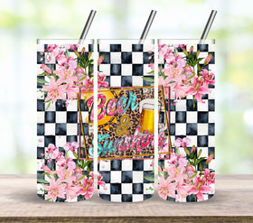 Beer and Sunshine Vinyl tumbler wraps