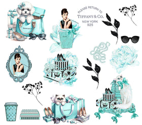 Tiffany Collection UV DTF Decal accent Sheet 10x10 2 styles
