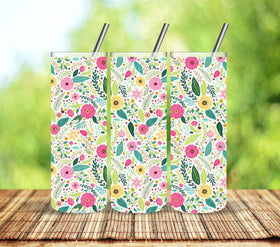Watercolor uv dtf floral wrap