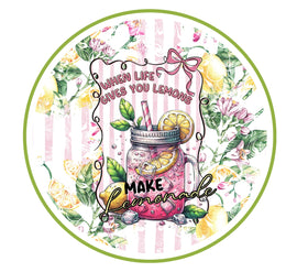 When Life gives you lemons Tumbler Butt UV DTF Decals 5 Sizes