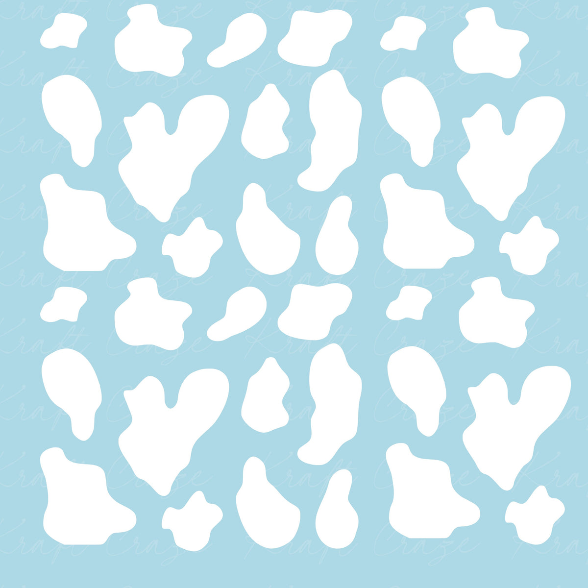 Cow Spots UV DTF Decal sheet-9 Designs available 10x10 sheets
