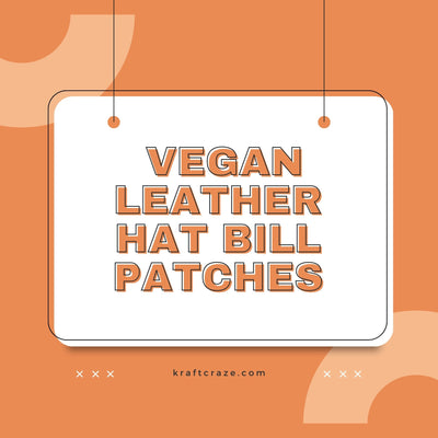 Vegan Leather Hat Bill Transfers