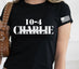 10-4 Charlie- White 2 piece set DTF Transfers
