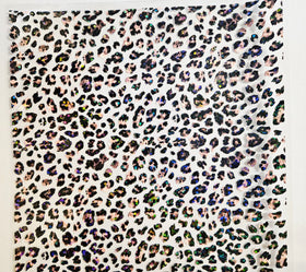#146 Holographic Shattered Pink Leopard
