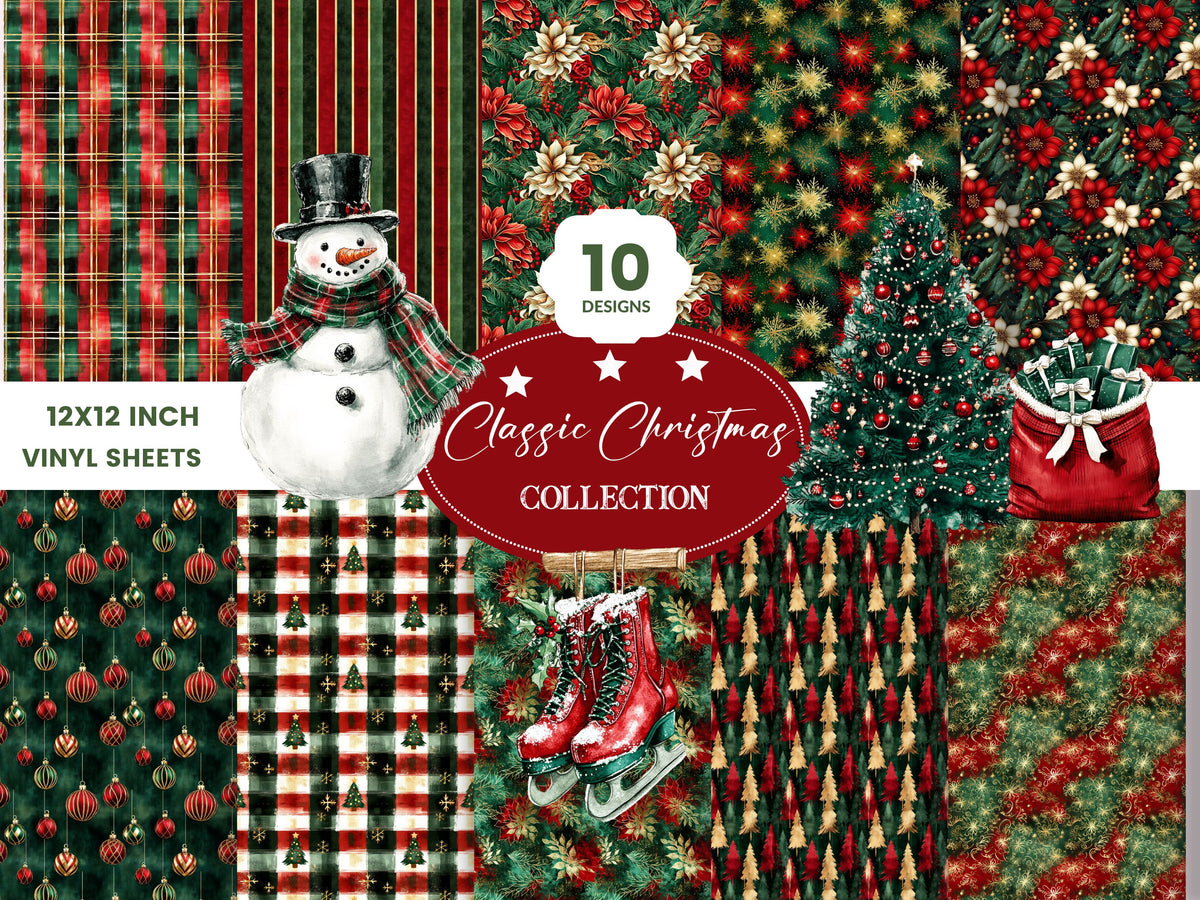 Classic Collection Vinyl collection-  vinyl sheets-10 designs available